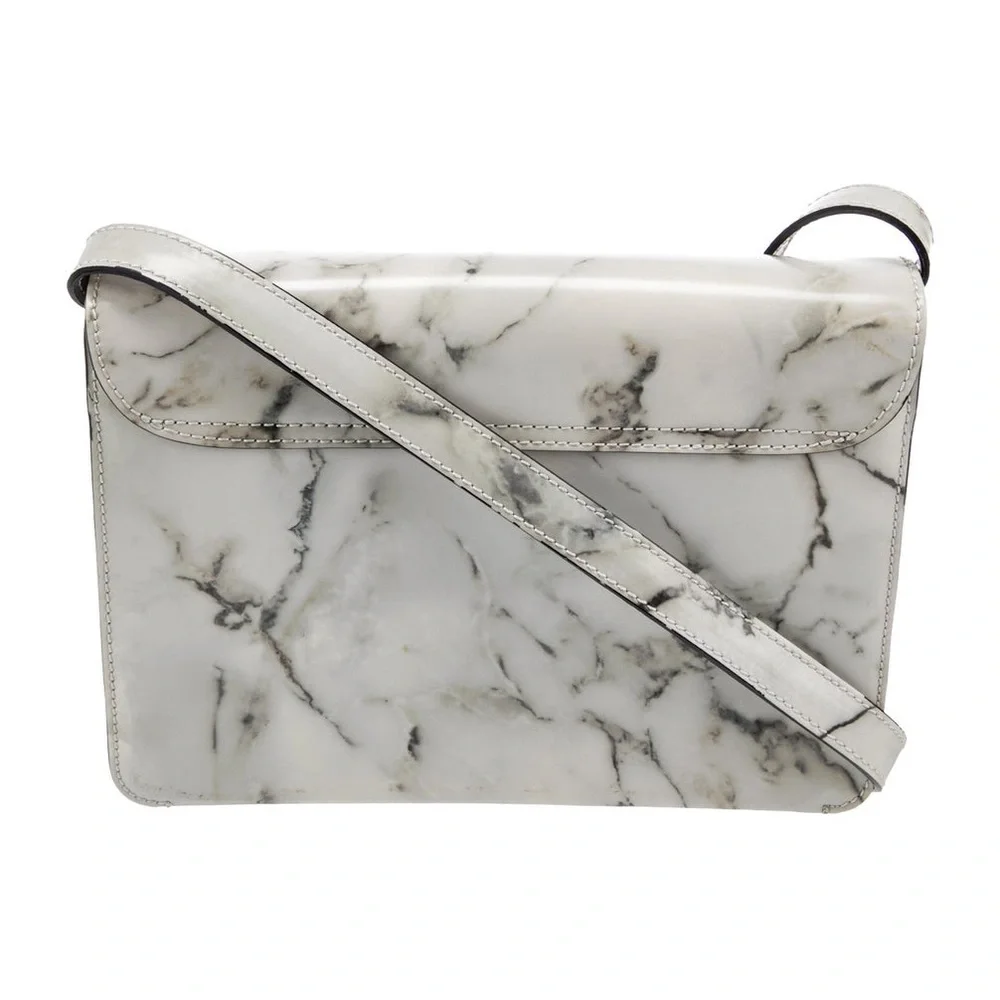 EUC Charlotte Olympia Newman Marble Leather Crossbody/Shoulder Bag & Comb Set - Picture 2 of 16